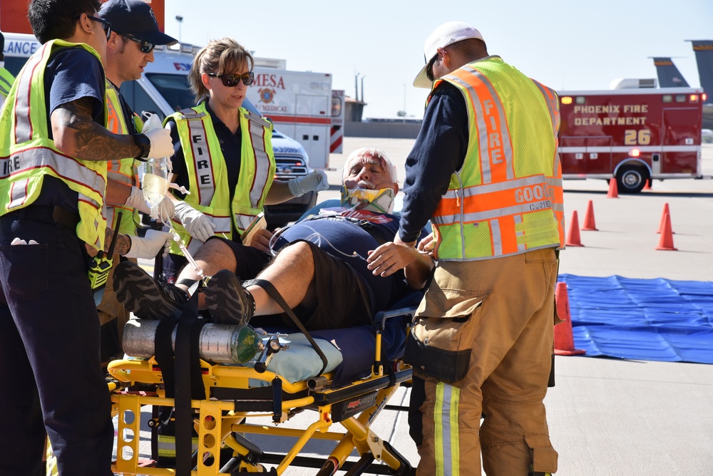 AZ Air Guard tests emergency response with Phoenix Sky Harbor