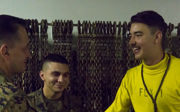 Brig. Gen. Uribe Visits Sailors Aboard USS Essex