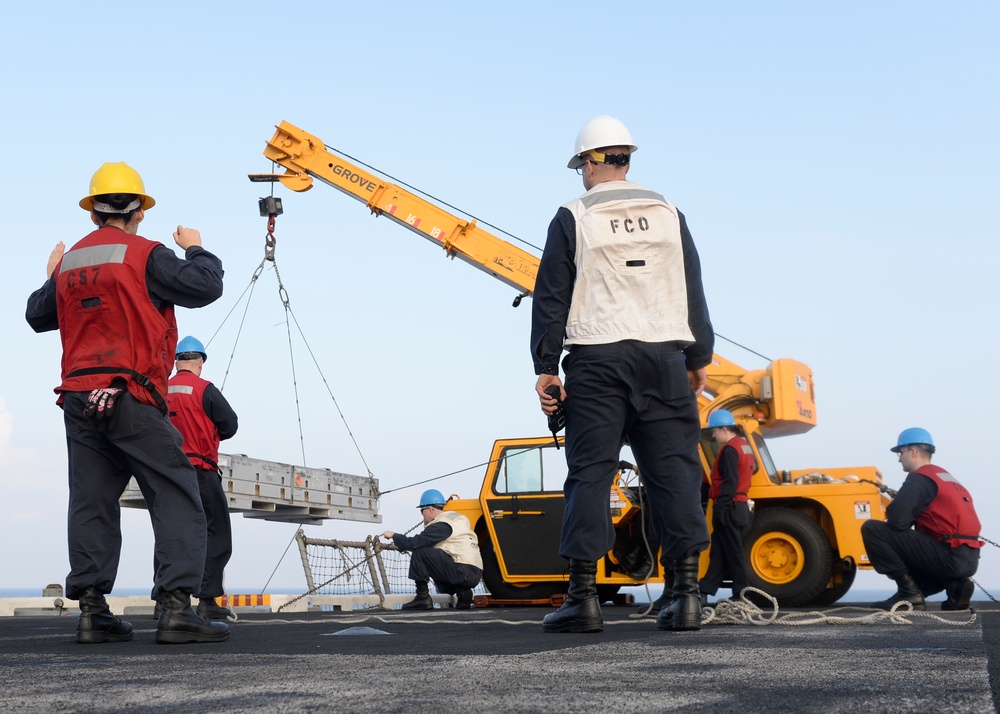 Sailors Unload RAM Ammo