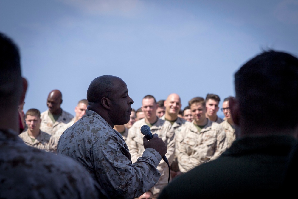 15th MEU formation aboard USS America (LHA 6)