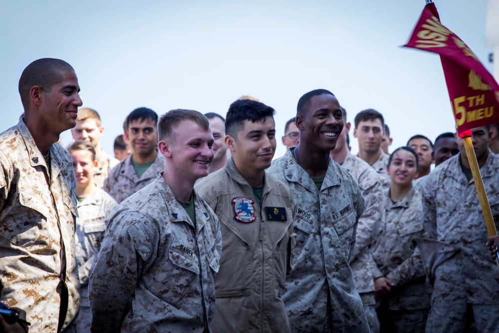 15th MEU formation aboard USS America (LHA 6)