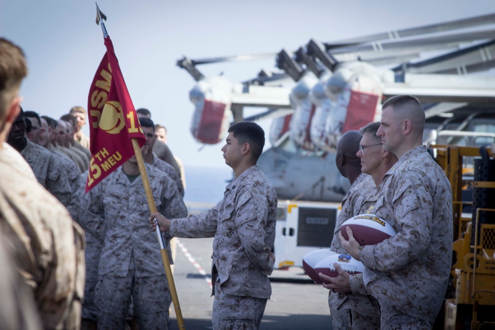 15th MEU formation aboard USS America (LHA 6)