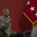 Lt. Gen. Michael Garrett speaks with Soldiers at town hall meeting