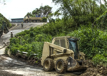 471st Engineer Company help provide better passage on roadways in Puerto Rico