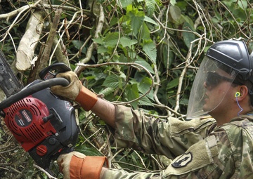471st Engineer Company help provide better passage on roadways in Puerto Rico