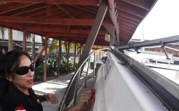 Maria ESF-10 PR Unified Command responders evaluate damaged vessels in Puerto Rico