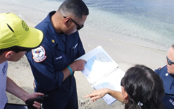 Maria ESF-10 PR Unified Command responders evaluate damaged vessels in Puerto Rico