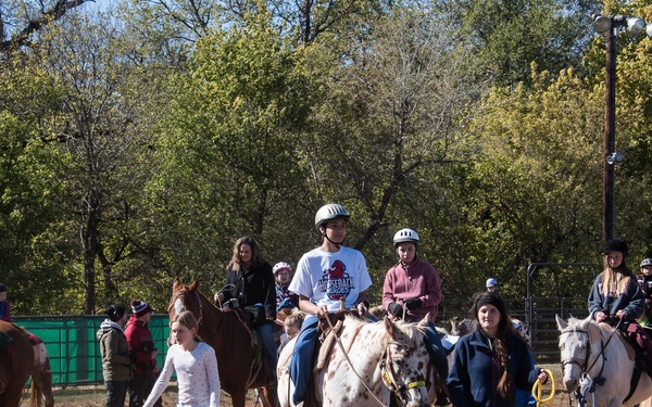 OK National Guard children take a ride at 6th Annual Horseback Heroes