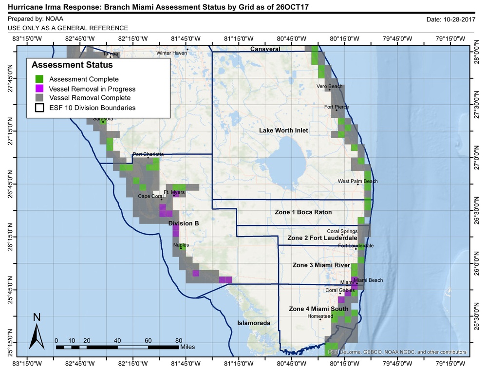 NOAA Chart - Miami - Oct. 26 [Image 1 of 4]