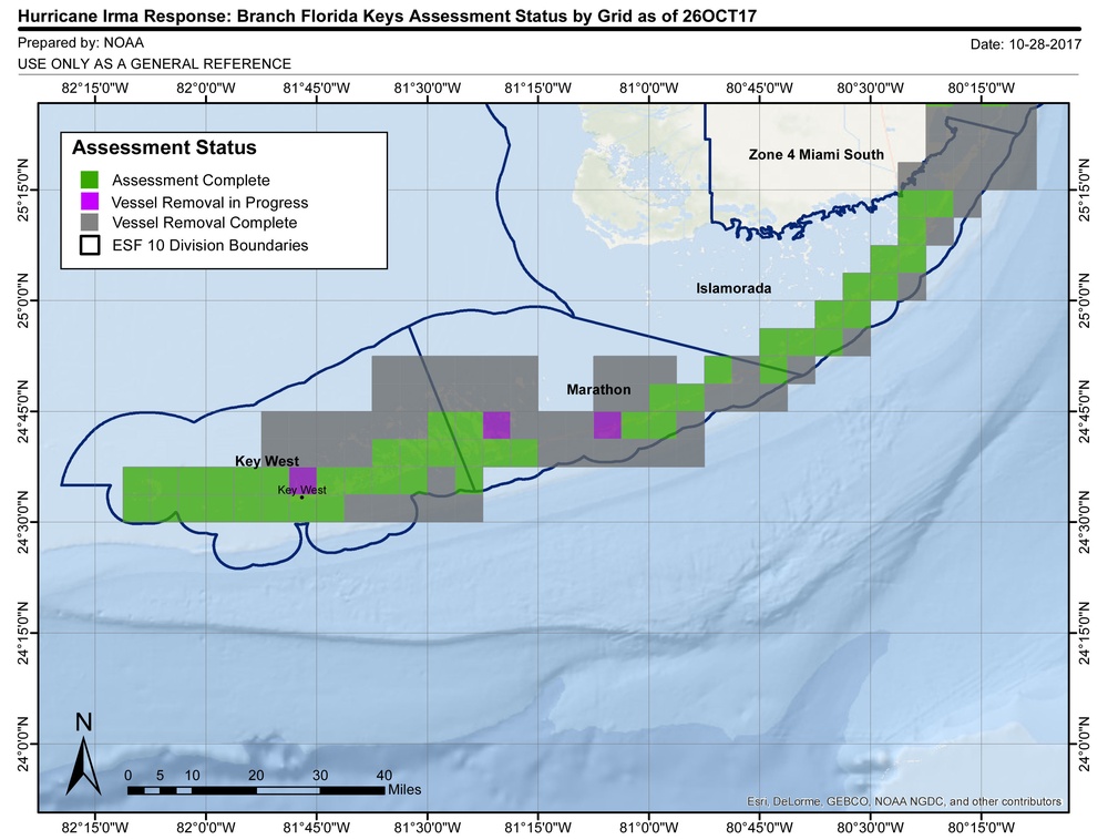 NOAA Chart - Florida Keys - Oct. 26 [Image 2 of 4]