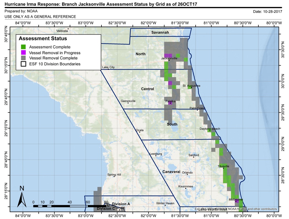 NOAA Chart - Jacksonville - Oct. 26 [Image 3of 4]