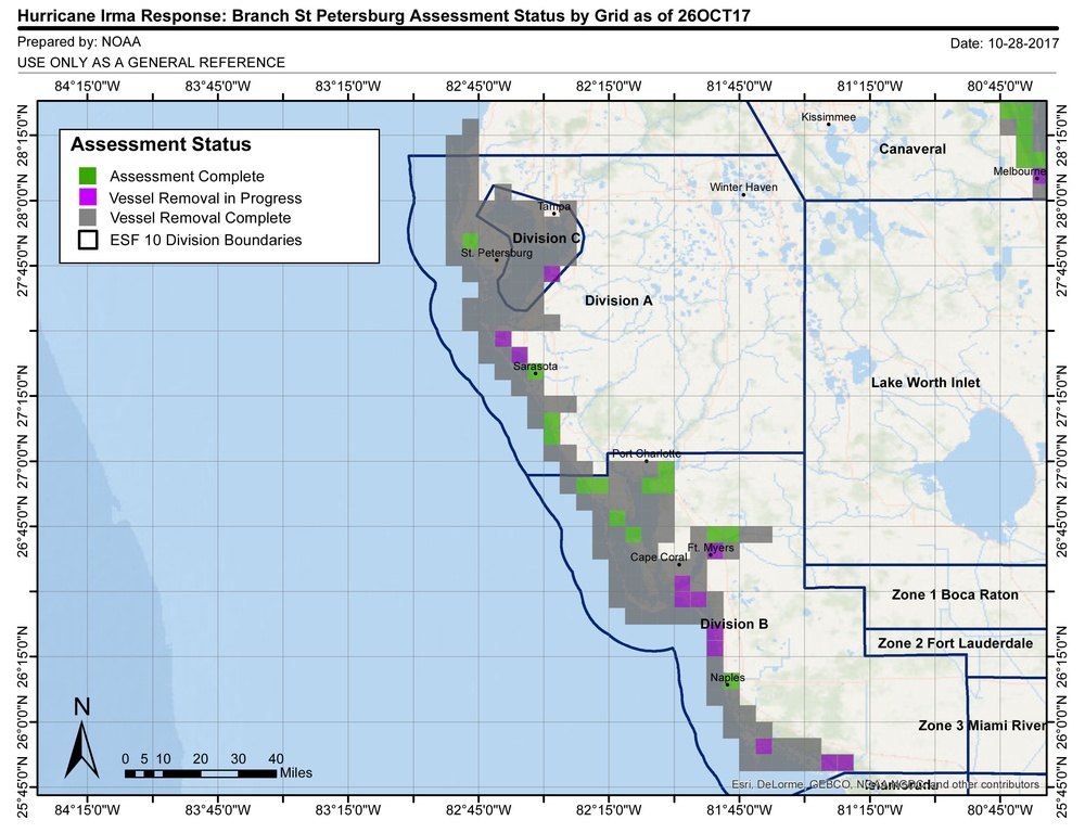 NOAA Chart - St. Petersburg - Oct. 26 [Image 4 of 4]