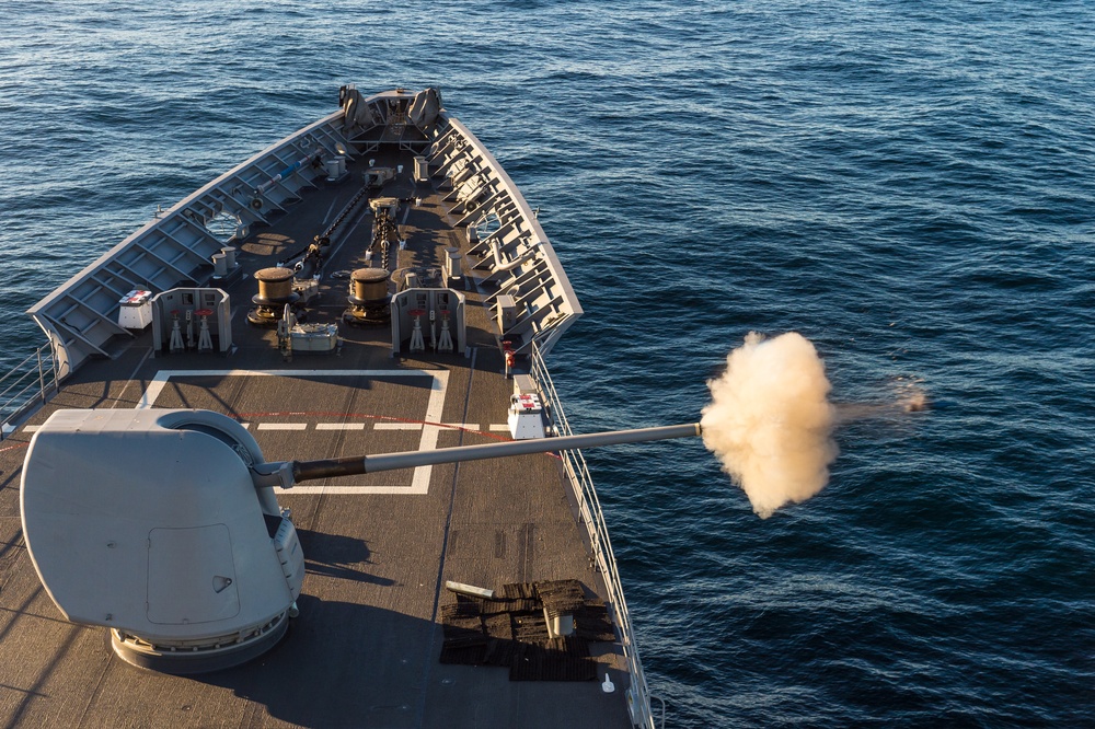 USS Mobile Bay Missile Exercise