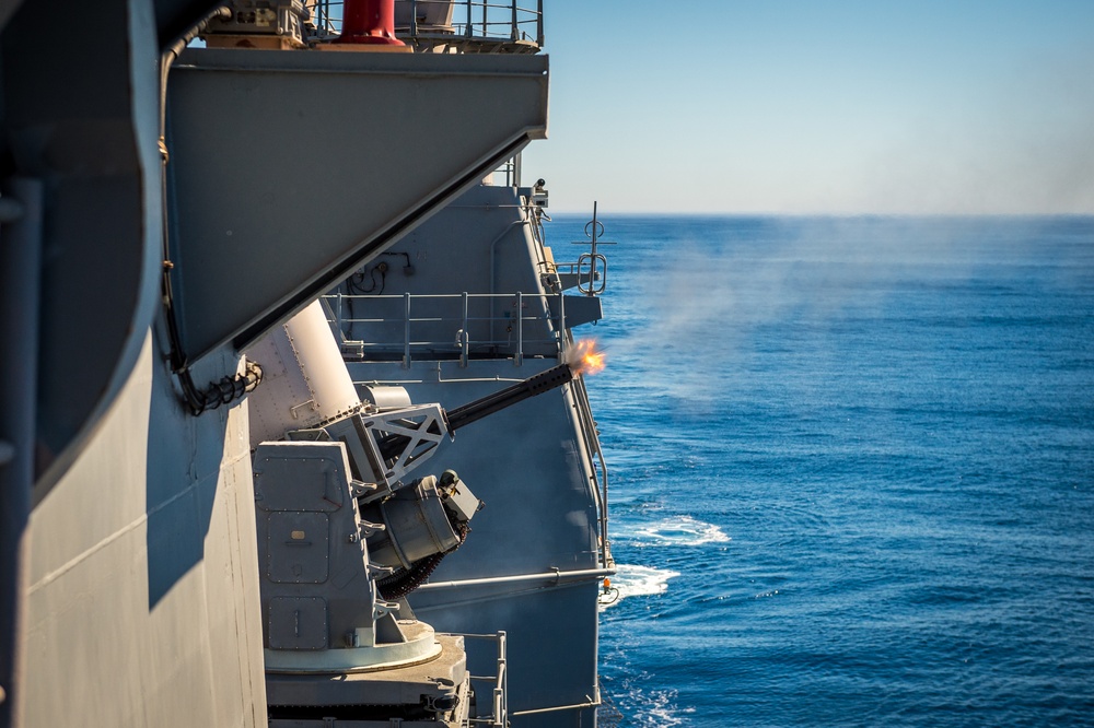 USS Mobile Bay Missile Exercise