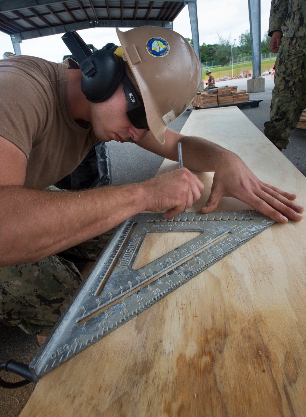 NMCB 4 K-span Construction on Camp Shield