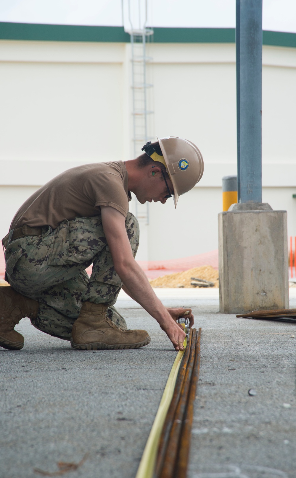 NMCB 4 K-span Construction on Camp Shield