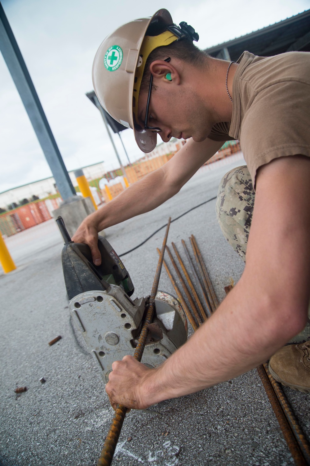 NMCB 4 K-span Construction on Camp Shield