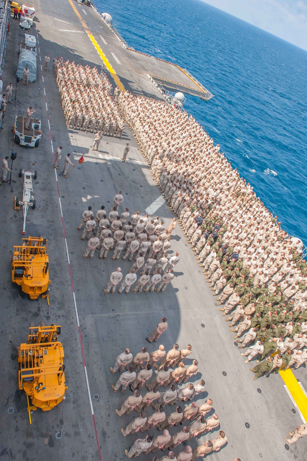 15th MEU formation aboard USS America (LHA 6)