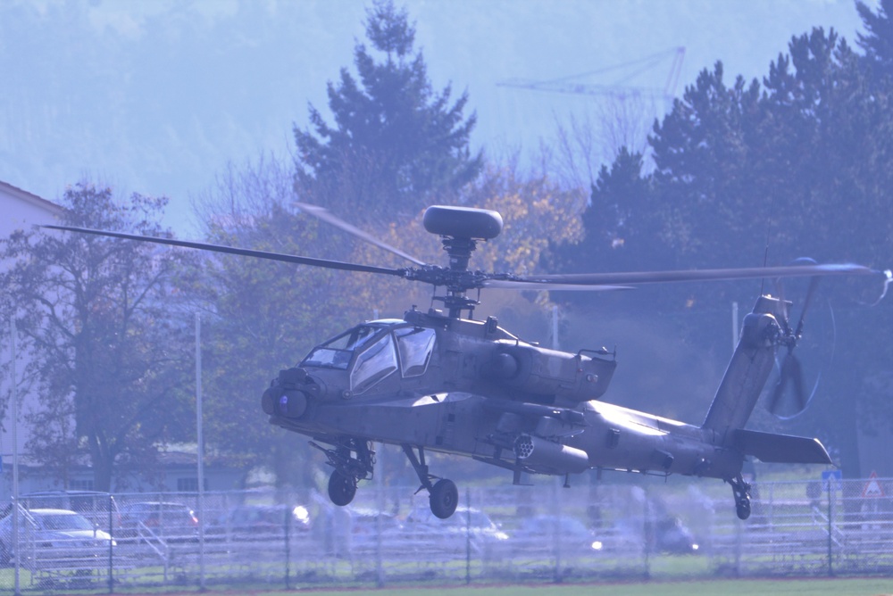 Apache Helicopter Traffic Pattern Training Flight