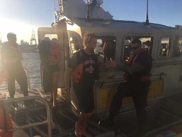 Coast Guard rescues two people from vessel taking on water in Haulover Inlet, FL