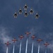 Thunderbirds and Snowbirds practice for Gowen Thunder