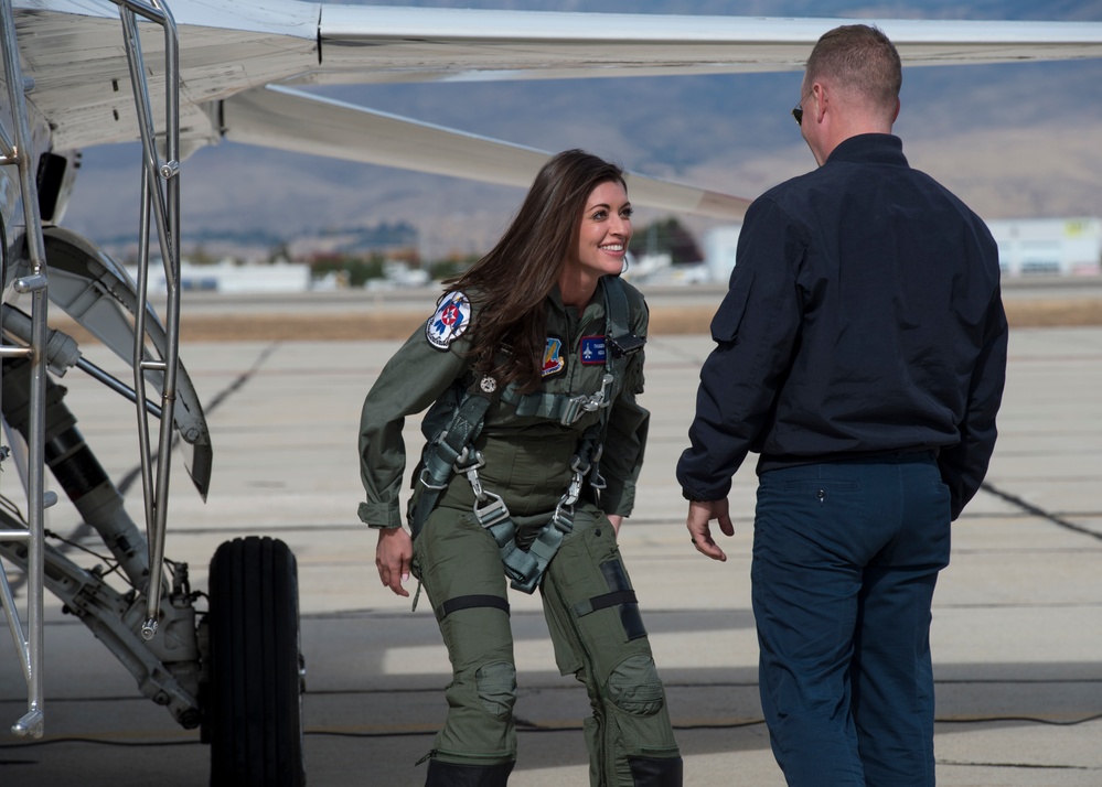 Thunderbirds give local media a flight