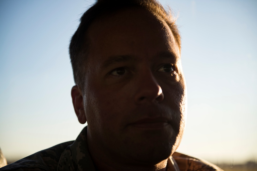 Airmen conduct FOD walk after air show