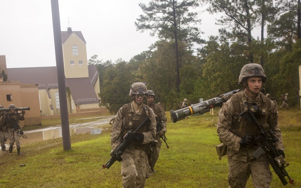 U.S. Marines and Coalition Forces takeover MOUT Lejeune