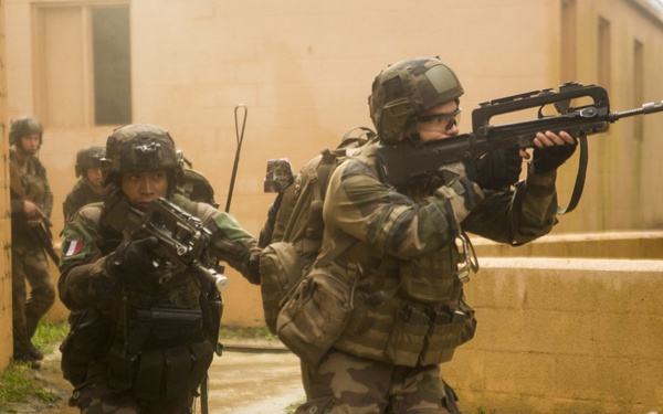 U.S. Marines and Coalition Forces takeover MOUT Lejeune