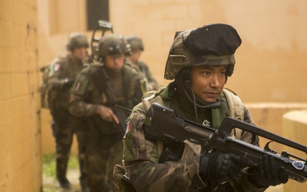 U.S. Marines and Coalition Forces takeover MOUT Lejeune