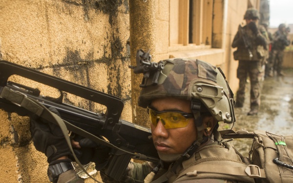 U.S. Marines and Coalition Forces takeover MOUT Lejeune