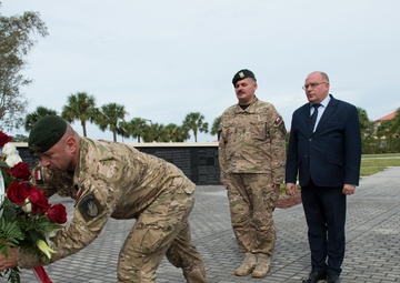 Polish Delegation Lays Wreath at SOF Memorial