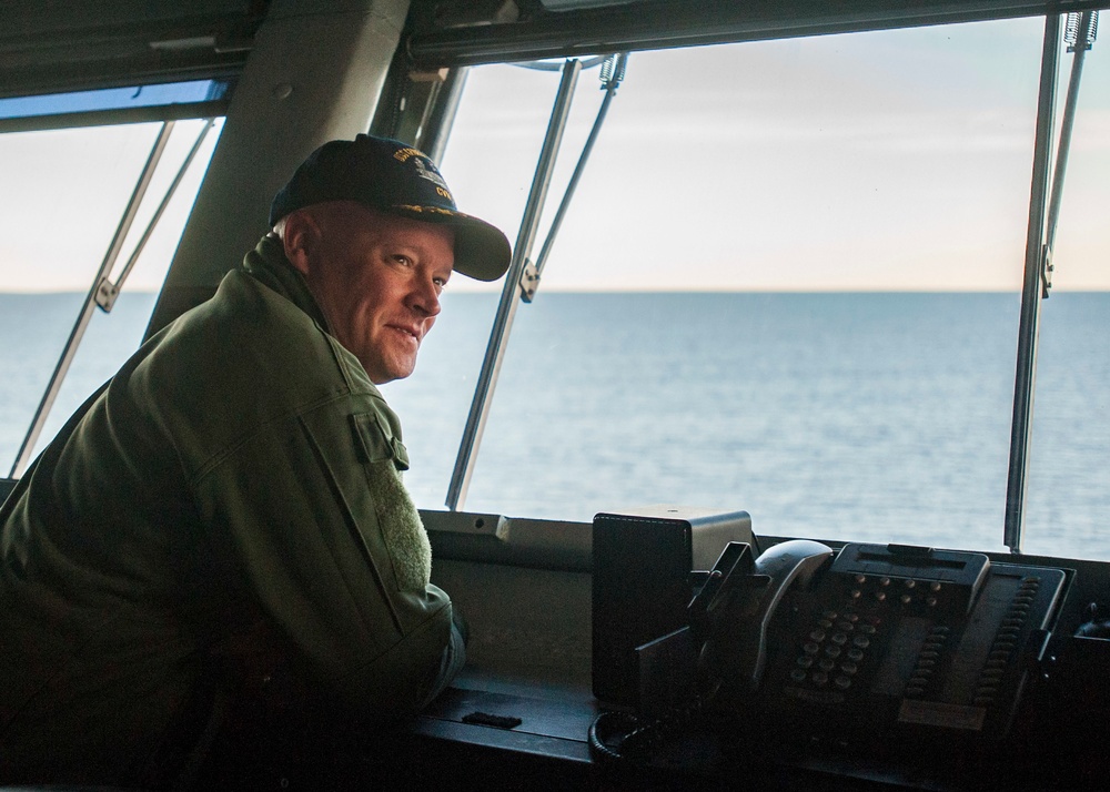 GHWB is the flagship of Carrier Strike Group (CSG) 2, which is comprised of the staff of CSG-2; GHWB; the nine squadrons and staff of Carrier Air Wing (CVW) 8; Destroyer Squadron (DESRON) 22 staff and guided-missile destroyers USS Laboon (DDG 58) and USS