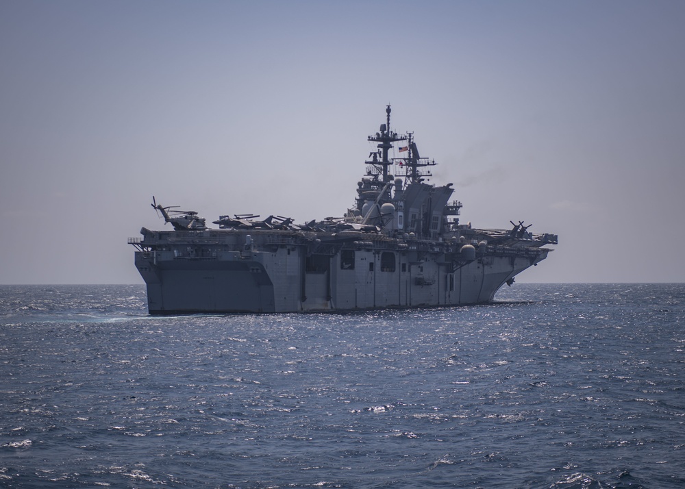 USS America (LHA 6) steams in the Gulf of Aden