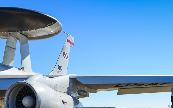 E-3 Sentry AWACS and E-8C Joint STARS working together