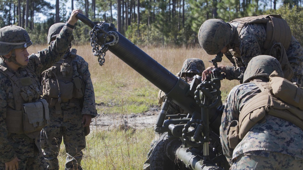 Fire from the sky: Marines fire mortars as part of Exercise Bold Alligator