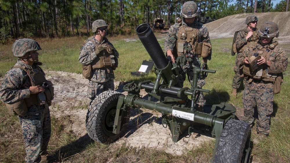 Fire from the sky: Marines fire mortars as part of Exercise Bold Alligator