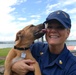 Coast Guard reservist adopts puppy rescued from Hurricane Maria
