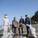 Team Misawa personnel beautify Lake Ogawara campsites