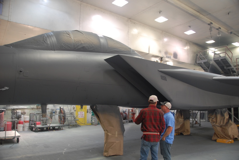 'Protective instinct' Robins aircraft painters put out fire, saving lives and money