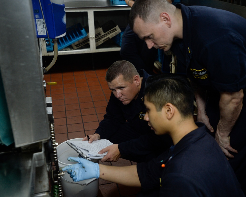 Sailors Perform Inspection