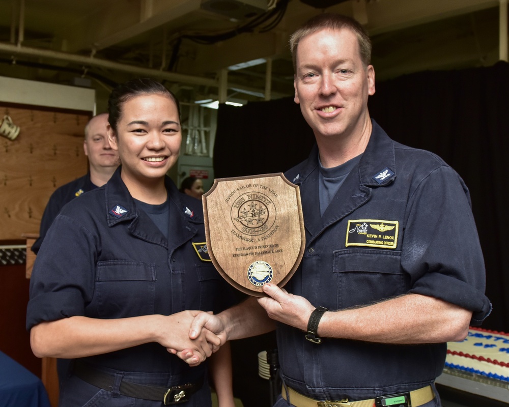 Sailor Receives Junior SOY Award