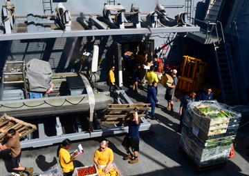 USS San Diego (LPD 22) Replenishment-at-Sea All-Hands Working Party