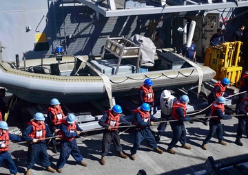 USS San Diego (LPD 22) Replenishment-at-Sea with USNS Leroy Grumman (T-AO 195)