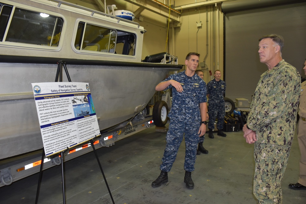 Fleet Survey Team briefs Rear Adm. Buck