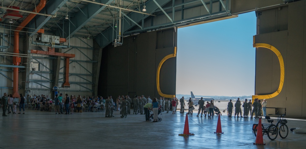 Citizen Reserve Airmen return from deployment to awaiting families at March Air Reserve Base