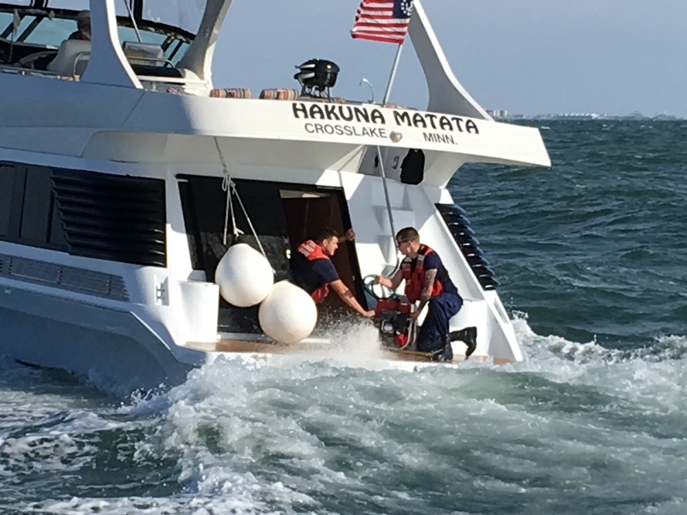 Coast Guard assists 2 in vessel taking on water off Cape May, NJ