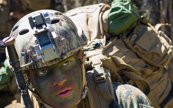 Marines Observe Blue Force during Southern Katipo 17