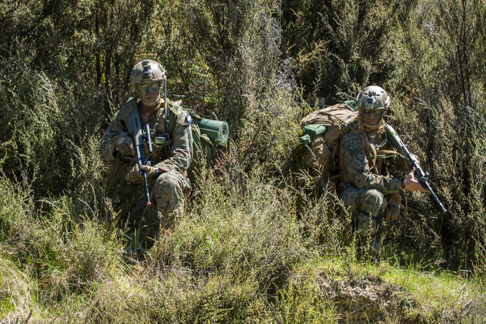Marines Observe Blue Force during Southern Katipo 17
