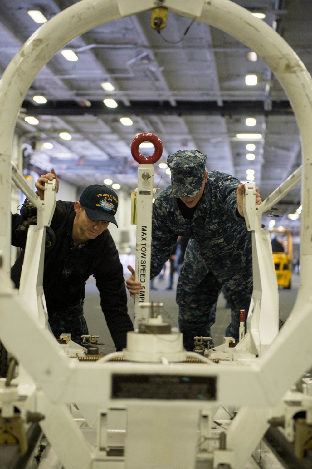 Sailors Transport Aviation Support Equipment